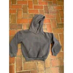 Comfrt Kids Hoodie Charcoal Gray Fleece Pullover Sweatshirt Size Large L